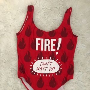 Taco Bell Fire Body Suit